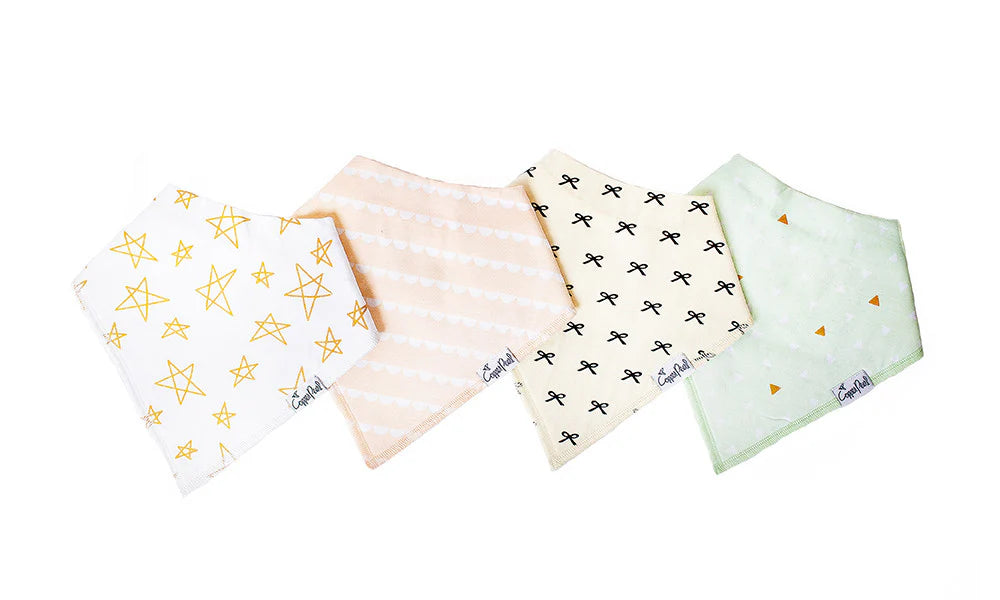 Set of 4 Bandana Bibs - Paris