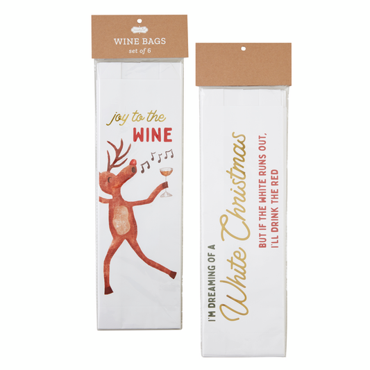 Paper Wine Gift Bag - Joy