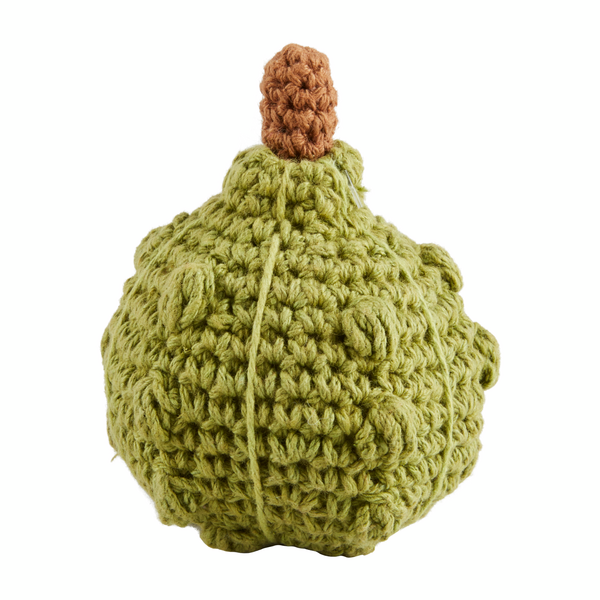 Mini Crochet Green Gourd Decor