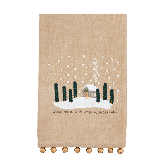 Walking in a Winter Wonderland Dish Towel