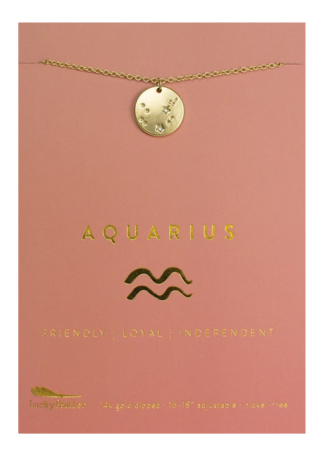 Aquarius Zodiac Necklace