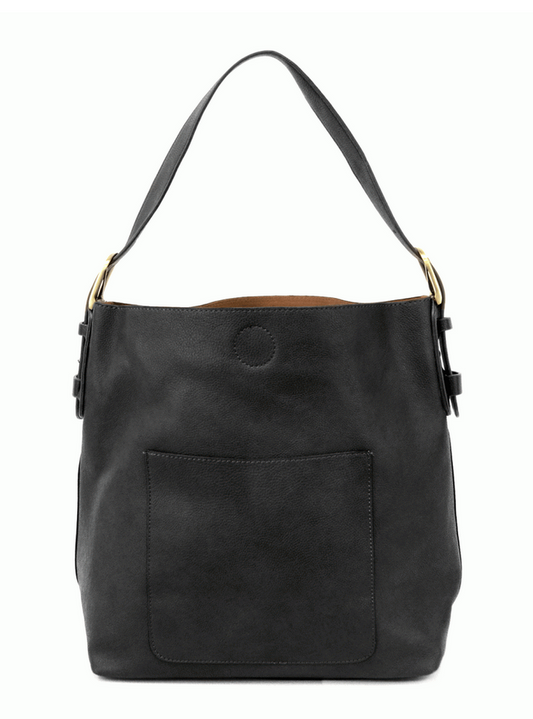 Classic Hobo Handbag - Black