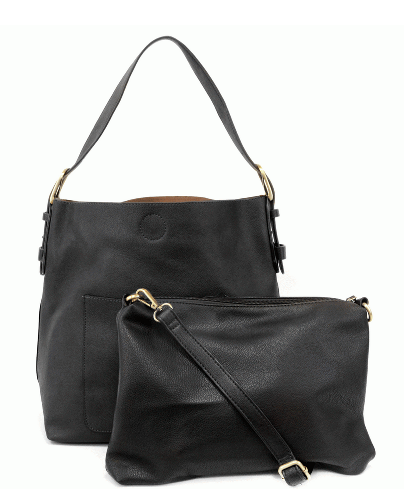 Classic Hobo Handbag - Black