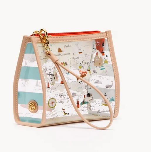 Northeastern Harbors Clear Beach Wristlet