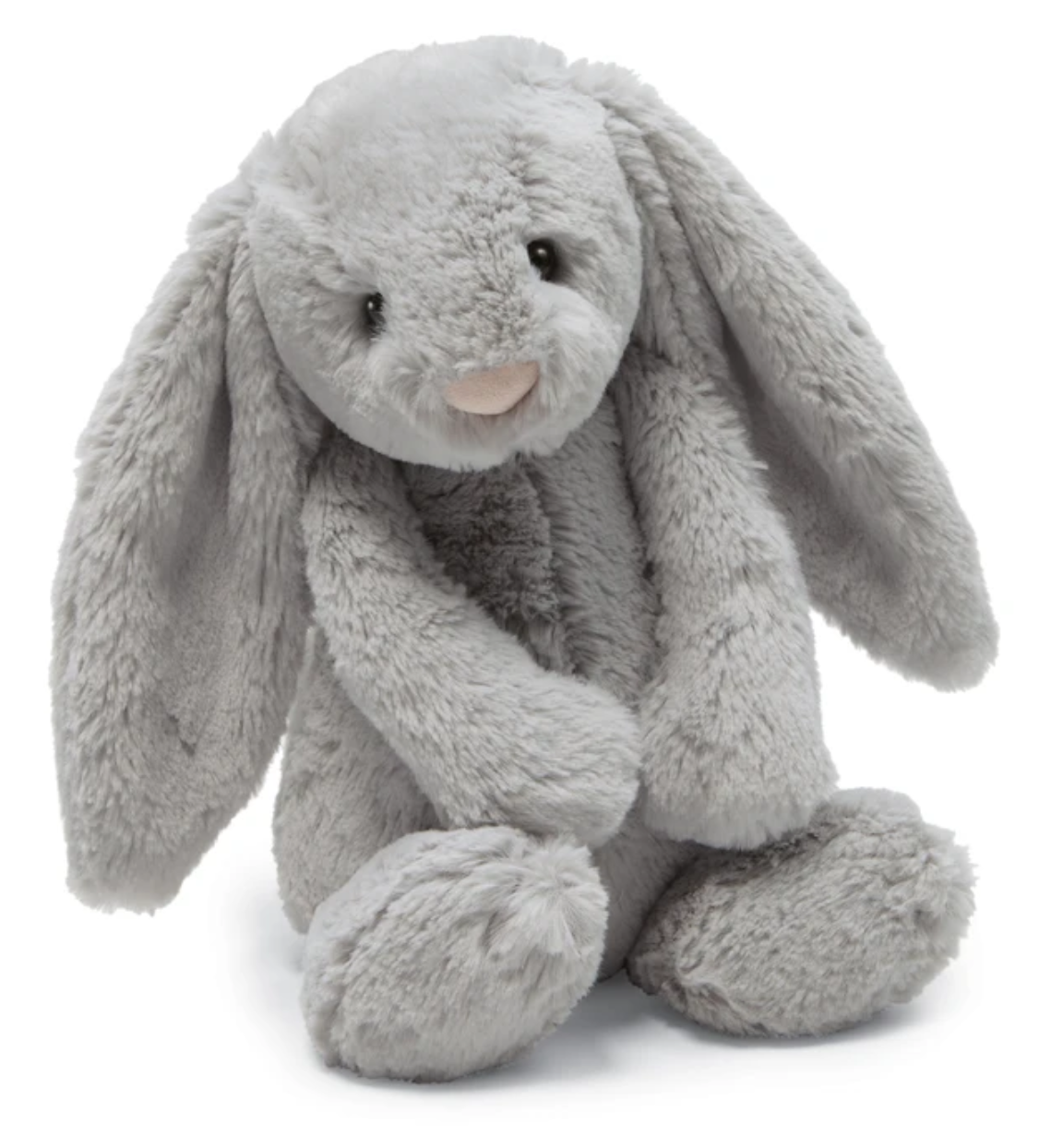 Bashful Grey Bunny Plush Toy