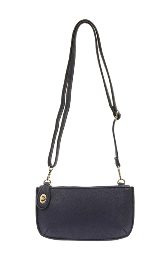 Mini Crossbody Wristlet Clutch - Navy