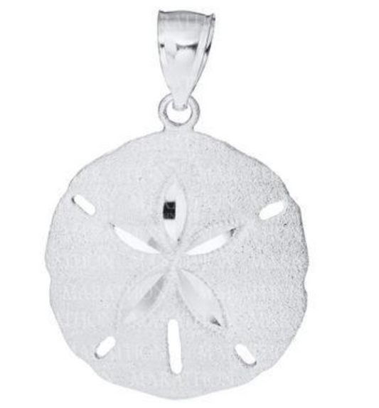 Sand Dollar Sterling Silver Necklace 21mm