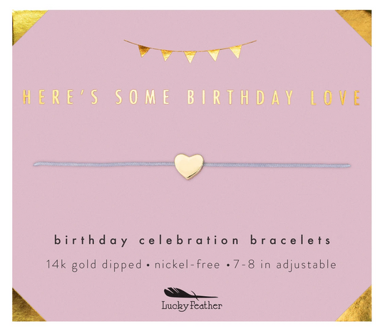 Birthday Celebration Bracelet - Some Birthday Love - Gold