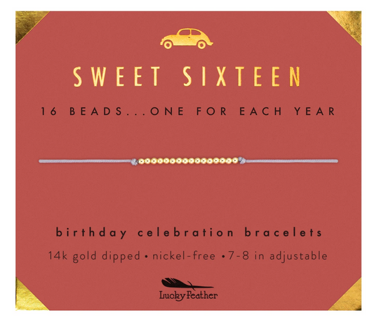 Happy Sweet 16 Birthday Bracelet