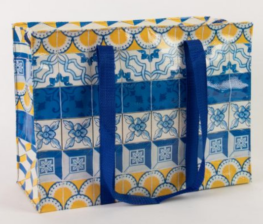 Painted Tiles Shoulder Tote