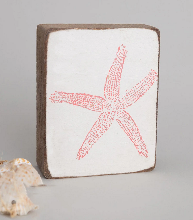 Starfish Rustic Block