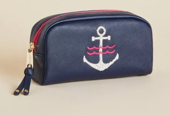 Navy Anchor Travel Case