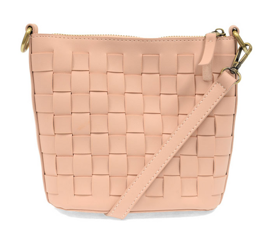 Maci Woven Crossbody - Blush