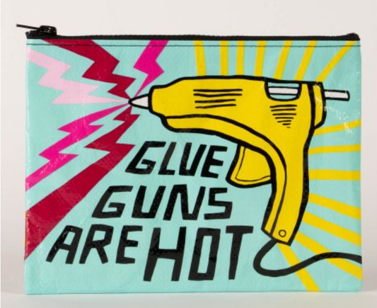 Glue Guns Are Hot Zipper Pouch