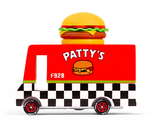 Hamburger Truck Push Toy