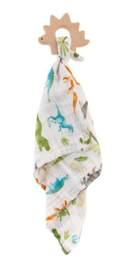 Dino Muslin Lovie & Teether