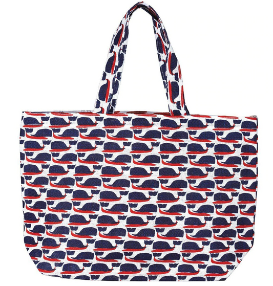 Jute Tote - Cape Cod Whale