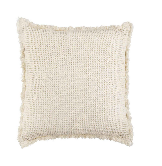 Cream Waffle Weave Pillow – Sativa