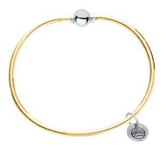 Gold Fill Cape Cod Sterling Single Ball Bracelet - 7.5"