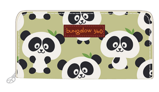 Panda Zip Around Wallet