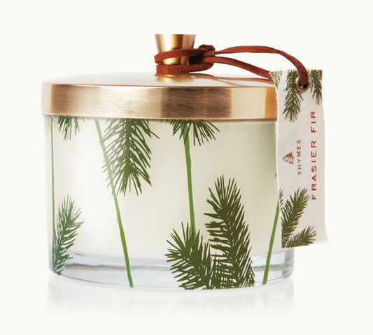 Fraiser Fir 3-Wick Candle With A Gold Top