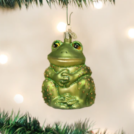 Sitting Frog Ornament