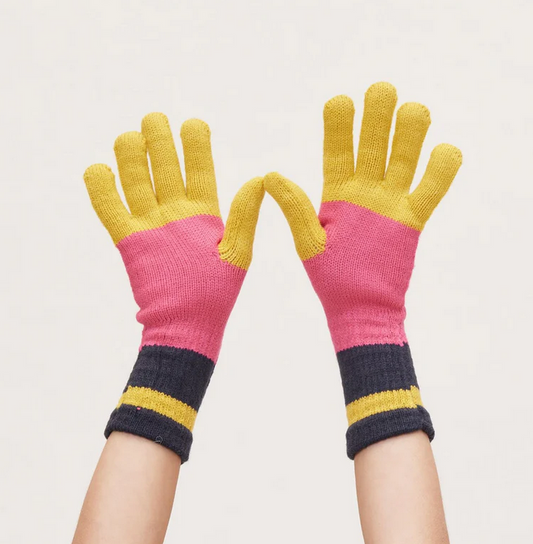 Paddington Knit Gloves - Yellow