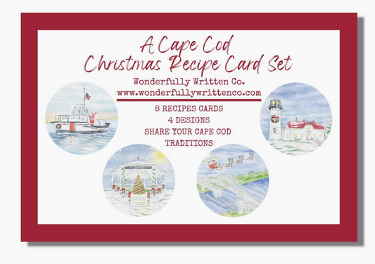 Cape Cod Christmas Recipe Cards