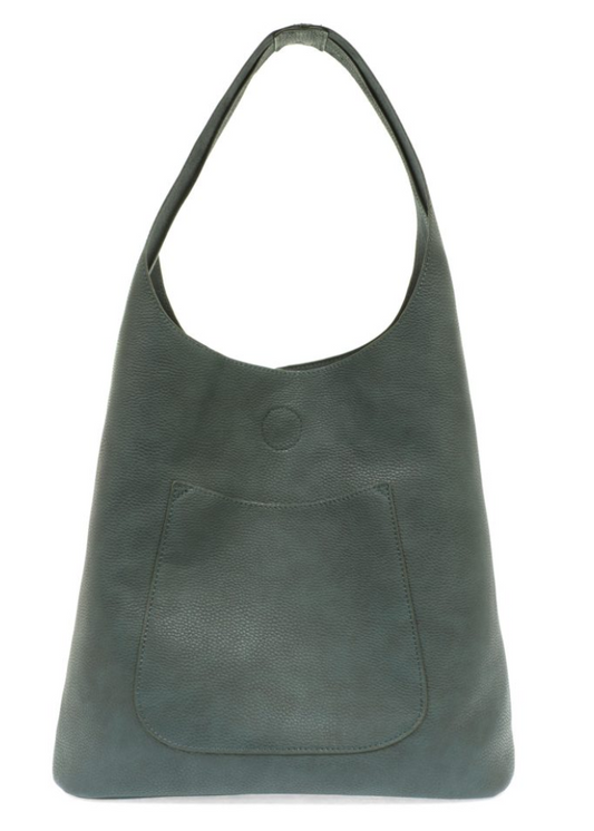 Dark Chambray Slouchy Hobo