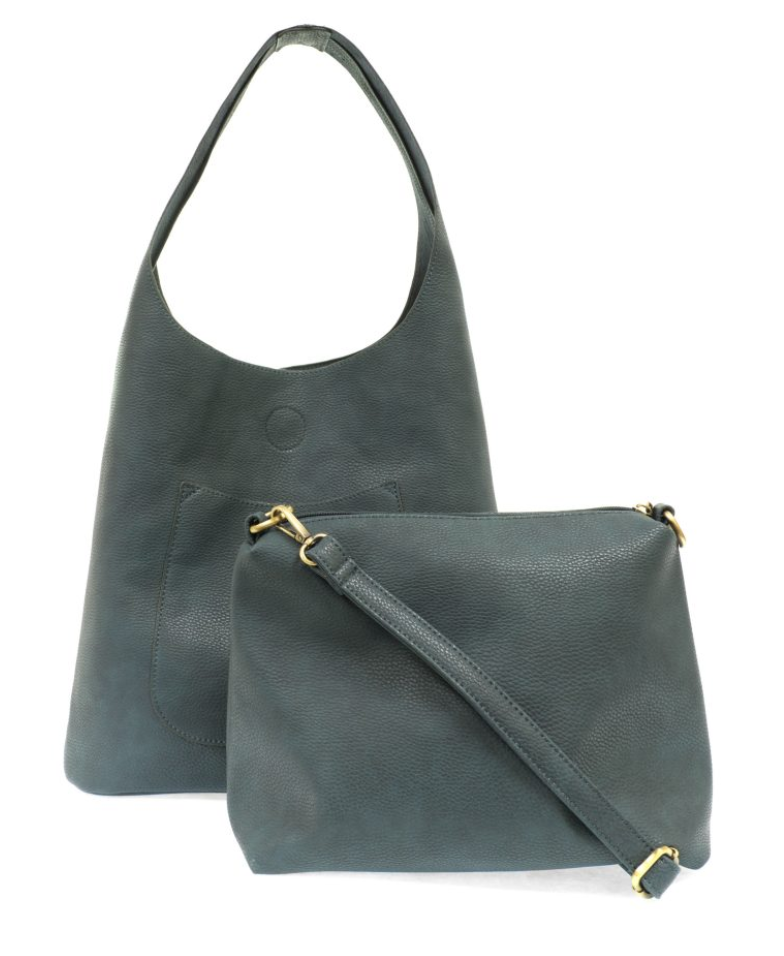 Dark Chambray Slouchy Hobo