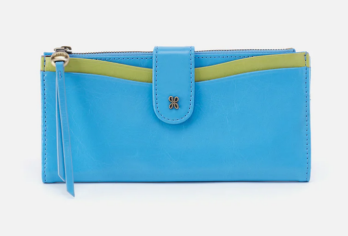 Max Continential Wallet - Tranquil Blue & Celery