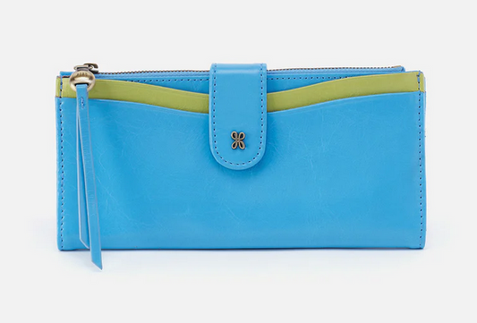 Max Continential Wallet - Tranquil Blue & Celery