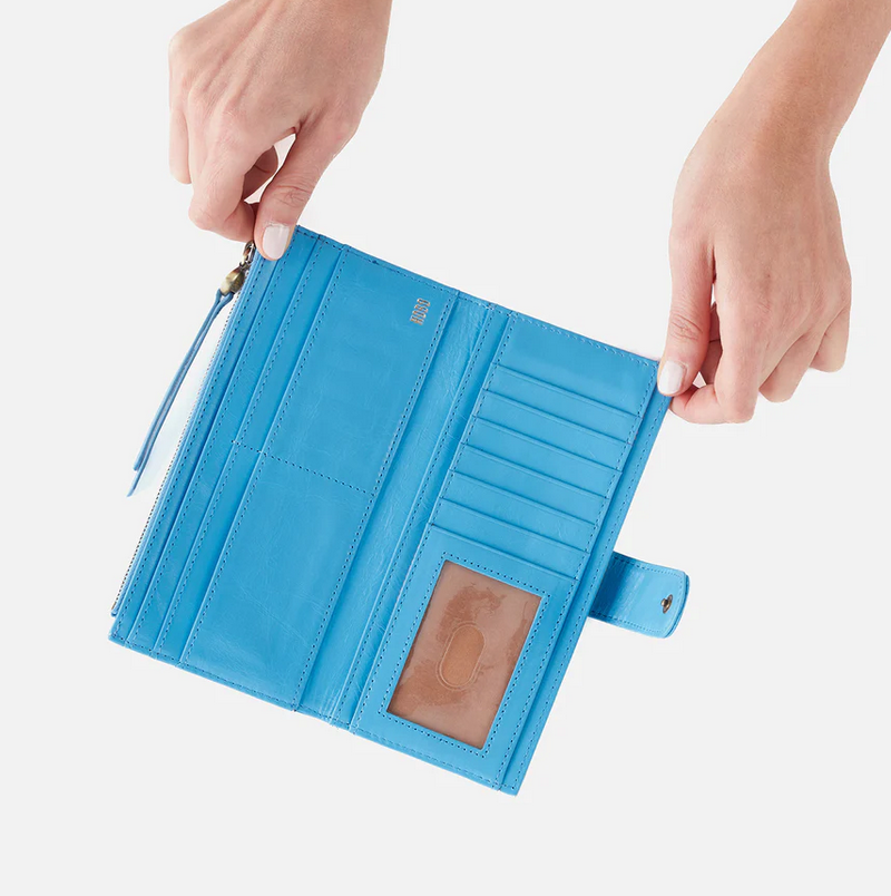 Max Continential Wallet - Tranquil Blue & Celery