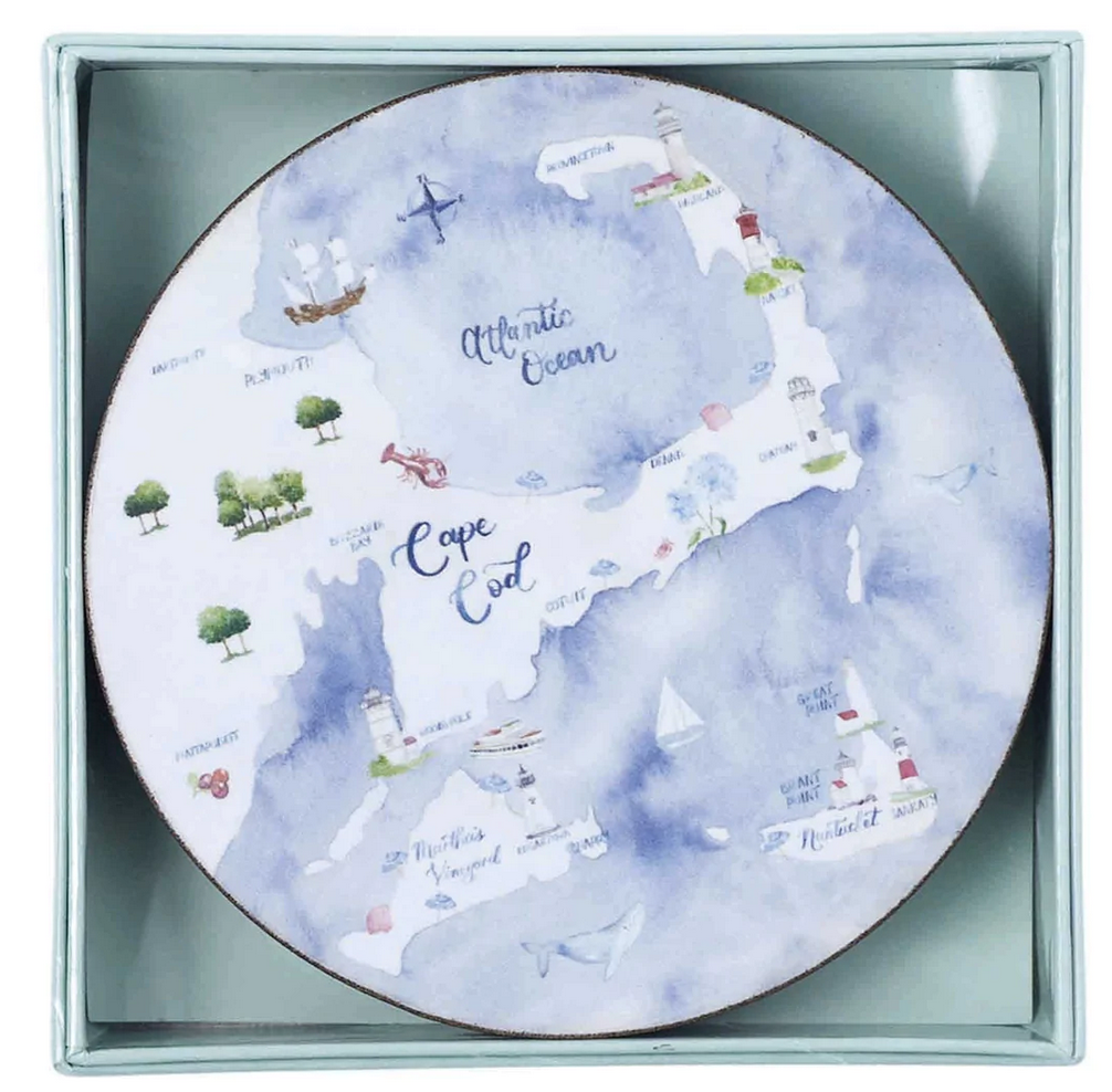 Round Coasters - Set of 4 Cape Cod & Islands