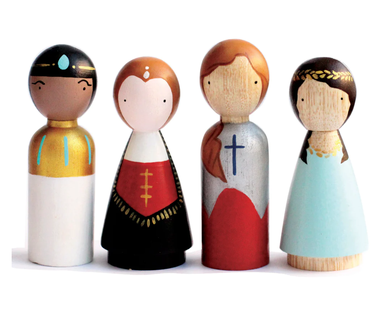 Women In Power Wooden Dolls