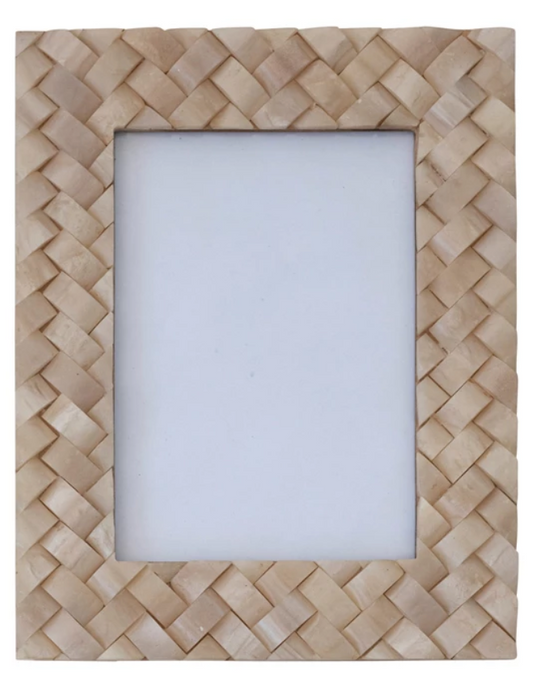 Woven Resin Frame - Ivory