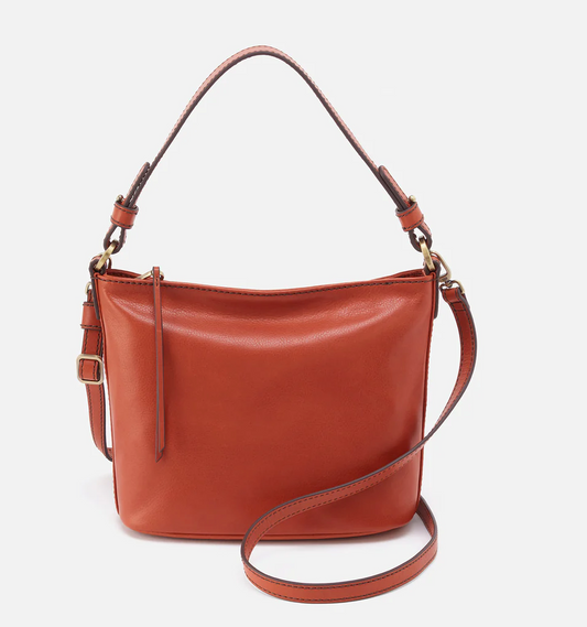 Belle - Convertible Shoulder Bag - Burnt Orange