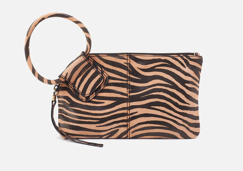 Sable Wristlet - Zebra Stripe