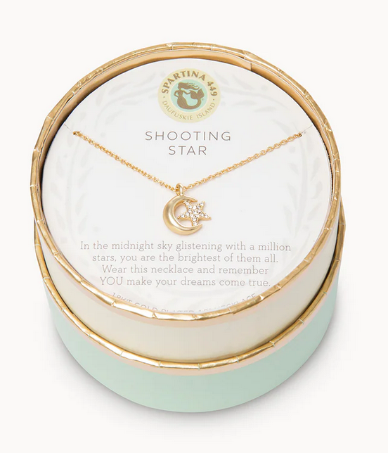 Sea La Vie Shooting Star/Moon Star Necklace