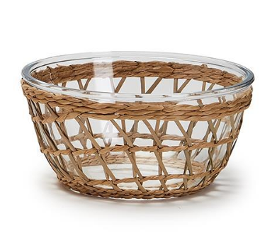 Glass Bowls With Hand Woven Lattice